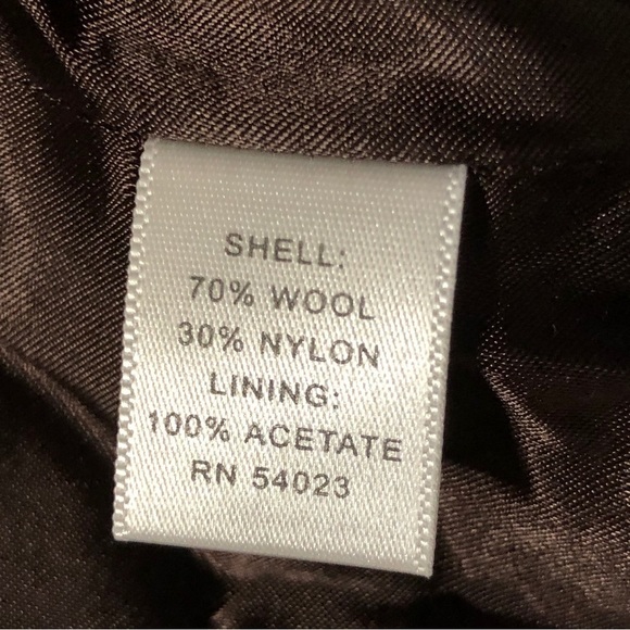 NEW - BANANA REPUBLIC - brown & tan tweed wool blend button front coat - size M - Picture 4 of 7